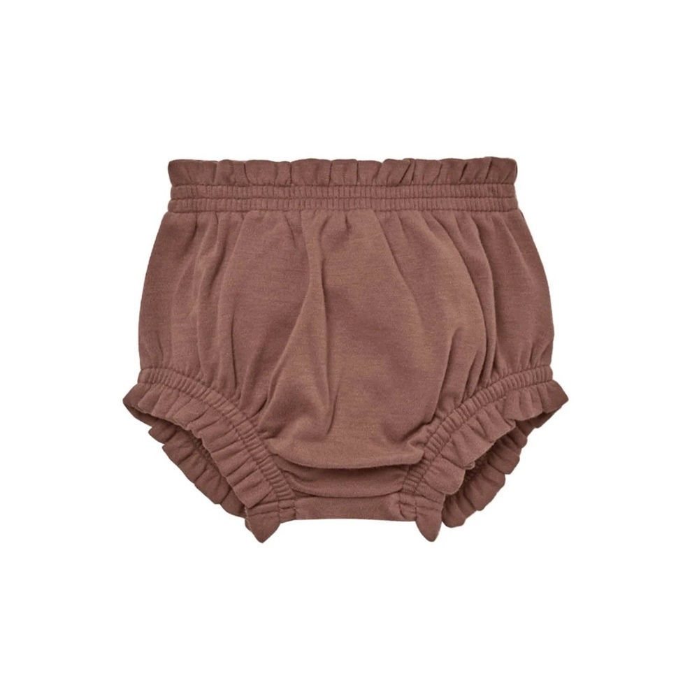 Quincy Mae Gathered Bloomers in Pecan and Cream